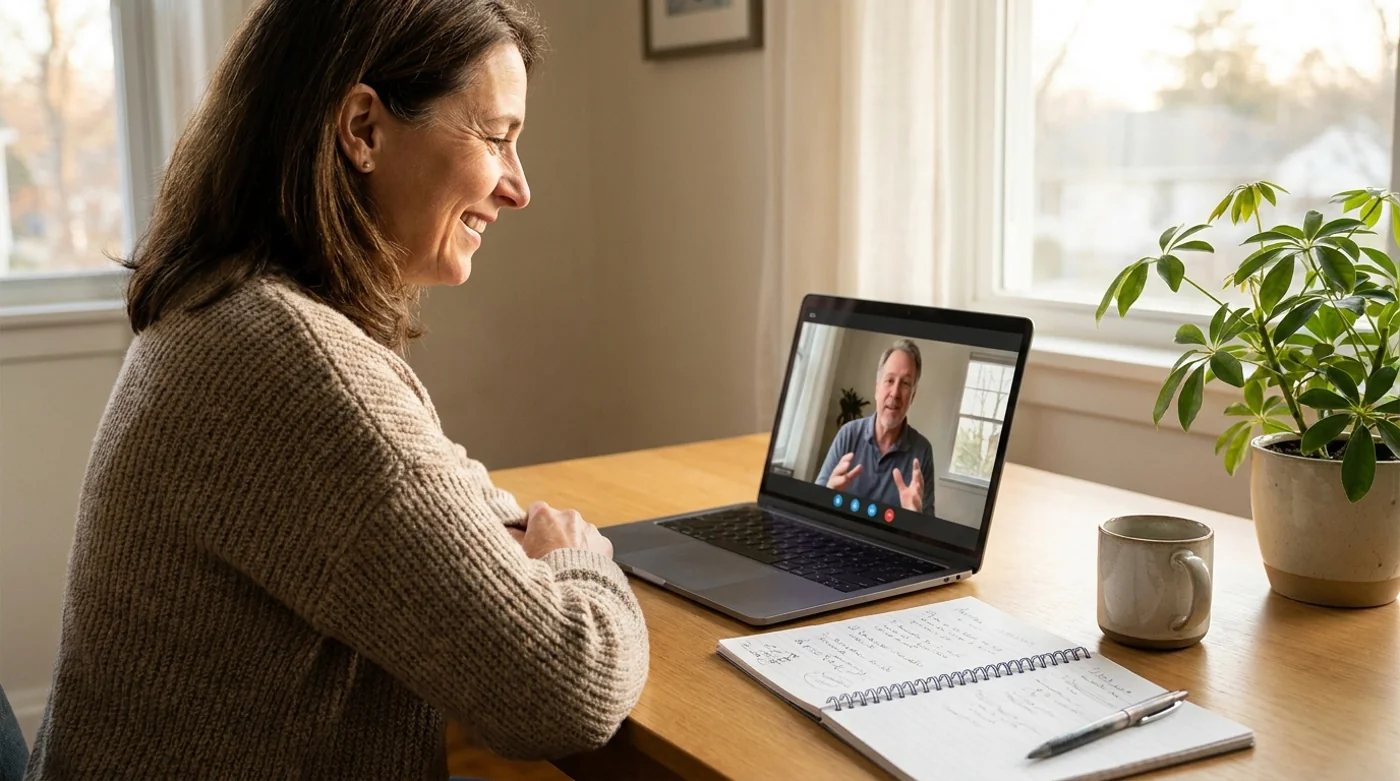 One-on-one AI class for beginners over a live video call